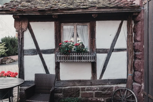 Pfrondorfer Mühle historischer Außenbereich Fachwerk
